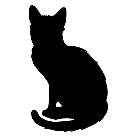 cat silhouette images|free cat clip art silhouette.